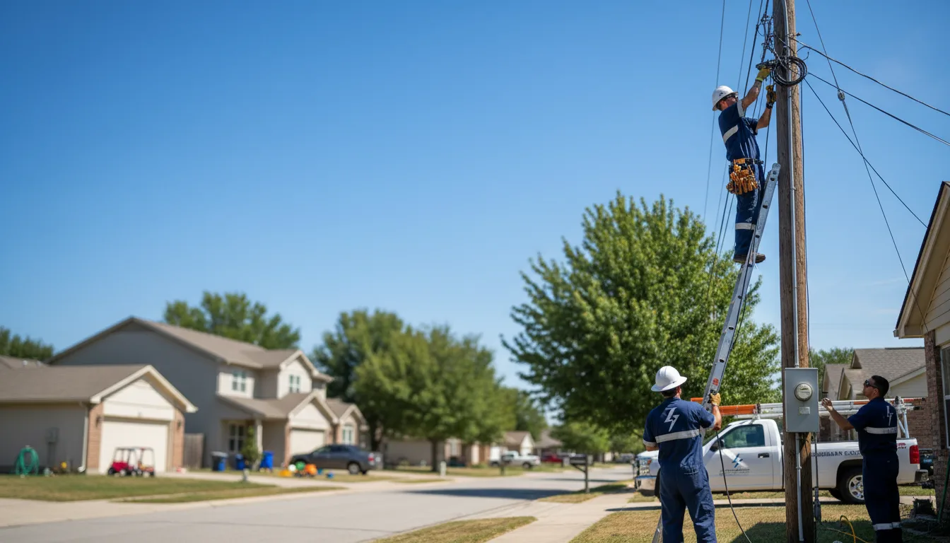 Residential electrician providing installation services in Mount Pleasant, IA